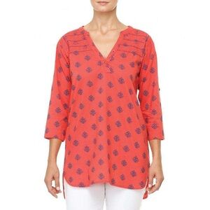 Harley Classic Tunic in Coral Thistle M D2